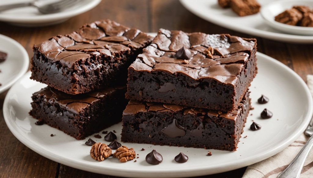 A Delicious Gooey Flourless Brownie That Delights Dessert Lovers.jpeg